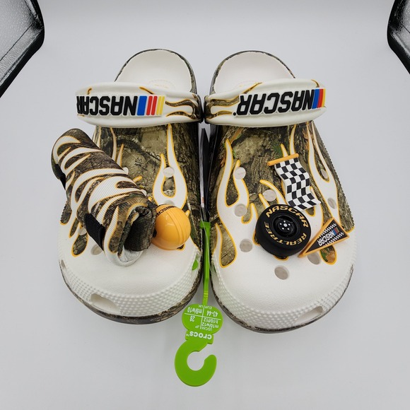 Crocs x Nascar Realtree Classic Clog Mens 10 /Womens 12 Drink Holder Jibbitz NEW - Picture 6 of 13